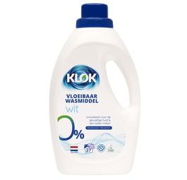 Detergent lichid pentru rufe albe, 27 spalari, Klok
