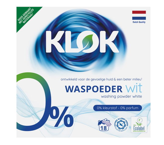 Detergent pudra pentru rufe albe, 18 spalari, Klok