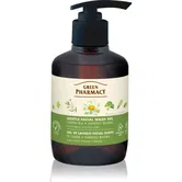 Green Pharmacy Green Tea Face Wash gel de curățare blând pentru ten gras și mixt 270 ml