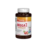 Multivitamina cu minerale Mega 1 cu folat natural, 120cpr - Vitaking