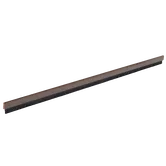 Prag izolator Geko Aluflex, aluminiu + PVC, perie nylon, maro