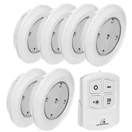 Set 6 Lampi cu LED OEM URZ0869, cu telecomanda