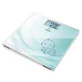 Cantar corporal Daga BT - 200, Functie TARA, 30 x 30 cm, Display XXL, Design slim (Albastru)