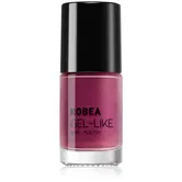 NOBEA Metal Gel-like Nail Polish lac de unghii cu efect de gel culoare Pearl cherry #N55 6 ml