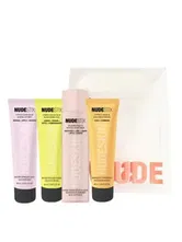 Set Nudestix, 4 Step Citrus Renew (Lotiune hidratanta, 60 ml + Lotiune curatare, 60 ml + Exfoliant ten, 60 ml + Lotiune tonica, 95 ml)