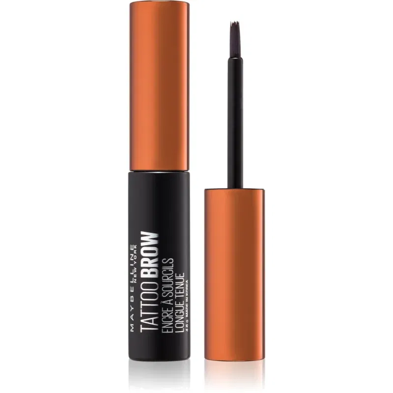 MAYBELLINE NEW YORK Tattoo Brow vopsea gel semipermanentă pentru sprâncene culoare Medium Brown 4.6 g