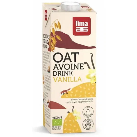 Lapte de ovaz cu vanilie bio 1l - Lima