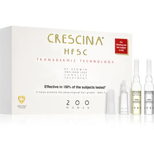 Crescina Transdermic 200 Re-Growth and Anti-Hair Loss tratament pentru stimularea creșterii părului și anti-cădere pentru femei 20x3,5 ml