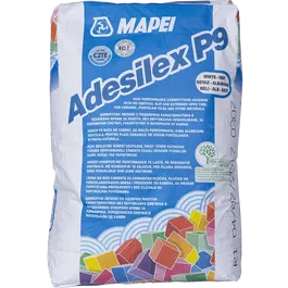 Adeziv flexibil pentru gresie si faianta, Mapei Adesilex P9, interior/exterior, alb, 25 kg
