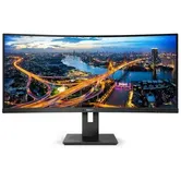 Monitor VA LED Philips 34" 346B1C/00, WQHD (3440 x 1440), HDMI, DisplayPort, Ecran curbat, Boxe, 100 Hz (Negru)