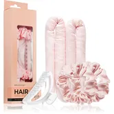 BrushArt Hair Heatless hair curling set set pentru ondularea părului Pink