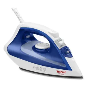 Fier de calcat Tefal Virtuo FV1711E0, 1800 W, rezervor apa 0.2 l, jet de abur 80g/min, abur variabil 24g/min, sistem antipicurare (Alb/Albastru)
