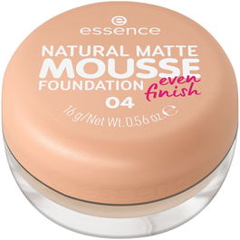 Fond de ten mat Natural Matte Mousse Foundation 04, 16g, Essence