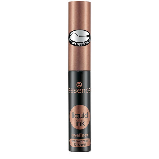 Tus de ochi rezistent la apa liquid ink eyeliner waterproof 02 - Ash Brown, 3ml, Essence