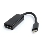 Adaptor GEMBIRD A-CM-DPF-01, USB 3.1 Type-C - DisplayPort, 15cm, 4K UHD/60Hz (Negru)