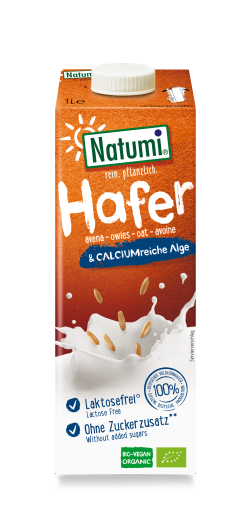 Bautura Bio fara zahar din ovaz cu calciu, 1l, Natumi