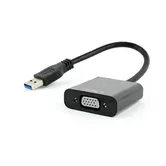 Adaptor GEMBIRD AB-U3M-VGAF-01, USB 3.0 - VGA, 15cm, Full HD/60Hz