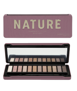 Paleta de farduri pentru pleoape Nature cu 12 culori 25560, 12x1.2g, Magic Studio