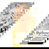 Vopsea de par permanenta cu amoniac Preference Le Blonding 01 Blond Natural foarte deschis, 178ml, L'Oreal Paris