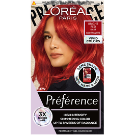 Vopsea de par permanenta cu amoniac Preference Vivid Colours 8.624 Bright Red, 204ml, L'Oreal Paris
