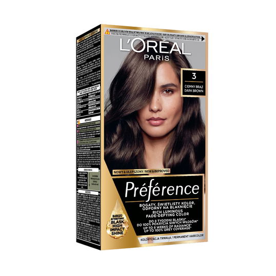 Vopsea de par permanenta cu amoniac Preference 3.0 Brasilia, 174ml, L`Oreal Paris