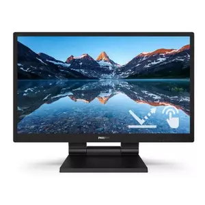 Monitor IPS LED Philips 23.8" 242B9TL/00, Full HD (1920 x 1080), VGA, DVI, HDMI, DisplayPort, Touchscreen, Boxe (Negru)
