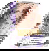 Vopsea de par permanenta Excellence Cool Creme 8.11 Blond Deschis Ultra-Cenusiu, 192ml, L'Oreal Paris