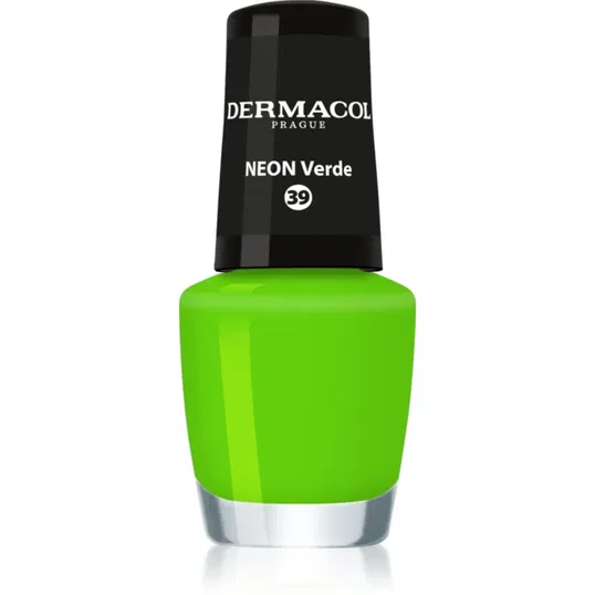 Dermacol Neon lac de unghii cu stralucire neon culoare 39 Verde 5 ml