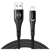 Cablu de date Mcdodo Magnificence Series CA-7840, Lightning, 1.2 m, LED indicator (Negru)