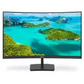 Monitor LCD VA LED Philips 23.6" 241E1SC/00, Full HD (1920 x 1080), VGA, HDMI, Ecran curbat, 75 Hz (Negru)