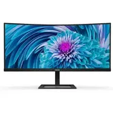 Monitor LCD VA LED Philips 34" 346E2CUAE/00, 3440 x 1440, HDMi, DisplayPort, Boxe, Ecran curbat, 100 Hz, 1 ms (Negru)