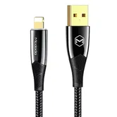 Cablu de date Mcdodo Shark Series CA-8060, Lightning, 1.2 m, 3 A, LED indicator (Negru)