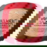 Pudra compacta Infaillible 24h Fresh Wear Golden Beige 220 Sand, 9g, L'Oreal Paris