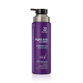 Sampon impotriva caderii parului cu efect de repigmentare a firelor albe Ageless Clinic Shampoo Plus, 370ml, Rut Hair