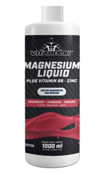 Magnesium Liquid Zmeura, 1l, Vitabolic