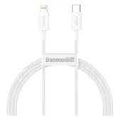 Cablu de date Baseus CATLYS-A02 Superior, USB Type-C - Lightning, Power Delivery 20W, 2.4A, 1m (Alb)