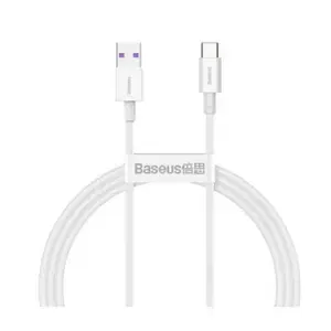 Cablu de date Baseus CATYS-02 Superior, USB - USB Type-C, 66W, 6A, 1m, (Alb)