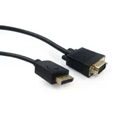 Cablu GEMBIRD CCP-DPM-VGAM-6, DisplayPort - VGA, 1.8m, QXGA/60Hz (Negru)