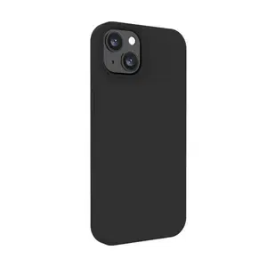 Husa Protectie Spate Lemontti Liquid Silicon LHLSI13BK pentru iPhone 13 (Negru)