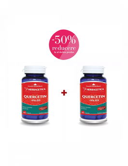 Quercetin + Vitamina D3 60+60cps -50% al 2-lea produs HERBAGETICA