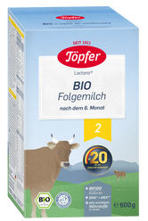 Lapte praf Bio 2 de la 6 luni, 600g, Topfer