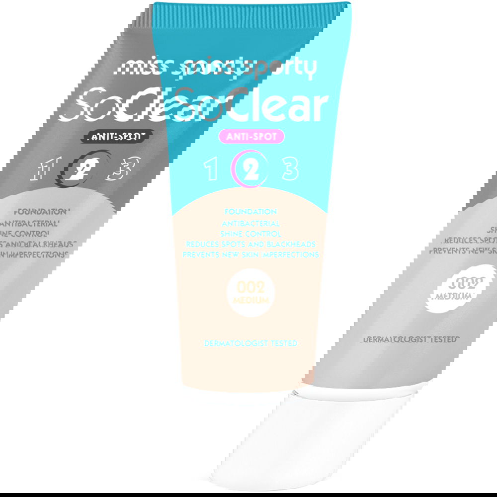 Fond de ten So Clear 002 Medium, 30ml, Miss Sporty