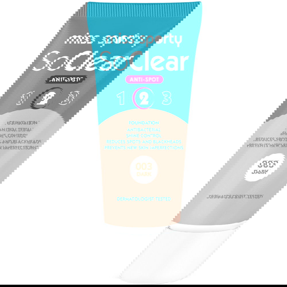 Fond de ten So Clear 003 Dark, 30ml, Miss Sporty