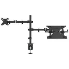 Suport ergonomic din aluminiu Neomounts FPMA-D550NOTEBOOK, pentru laptop si monitor, 10"-32" (Negru)