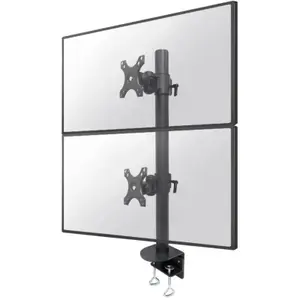 Suport Monitor de Birou Dublu Neomounts FPMA-D960DVBLACKPLUS, 17" - 49", VESA 100x100, 15kg (Negru)