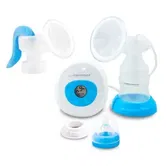 Pompa de san electrica/manuala ESPERANZA GEMELOS (Alb/Albastru)