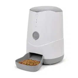 Dispenser smart pentru hrana PETONEER Nutri pentru animale, 3.7L, WiFi, Control vocal si aplicatie, Alb