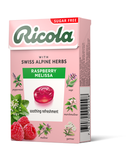 Dropsuri din plante Raspberry Melissa, 40g, Ricola