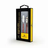 Cablu de date Gembird CC-USB2R-AMLM-1M-R, 1m, Lightning