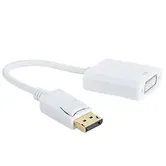 Cablu adaptor GEMBIRD A-DPM-DVIF-002-W, DisplayPort - DVI, 10cm, rezolutie maxima 1920 x 1200/60 Hz